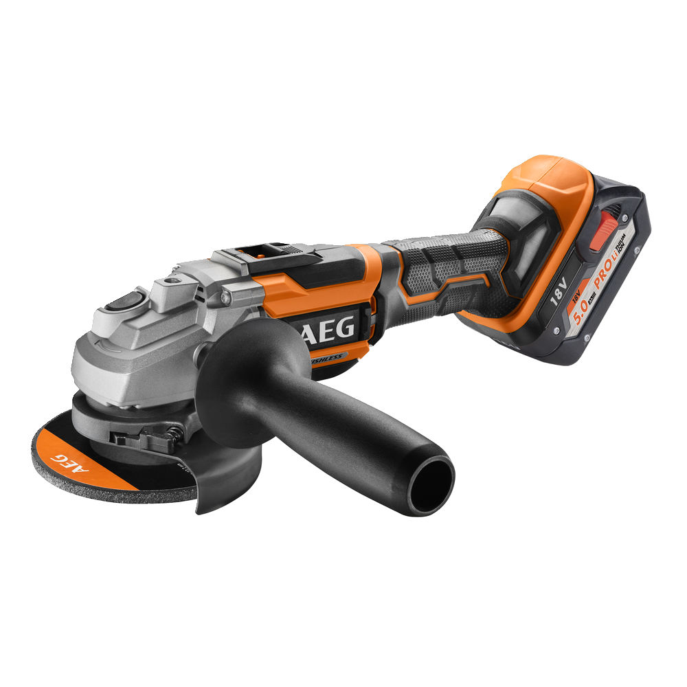 Углошлифмашина аккумуляторная AEG BEWS 18-125BLPX2-502C