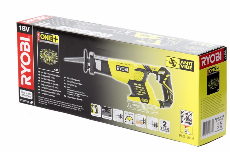 Пила сабельная RYOBI RRS1801M (без батареи) система ONE +
