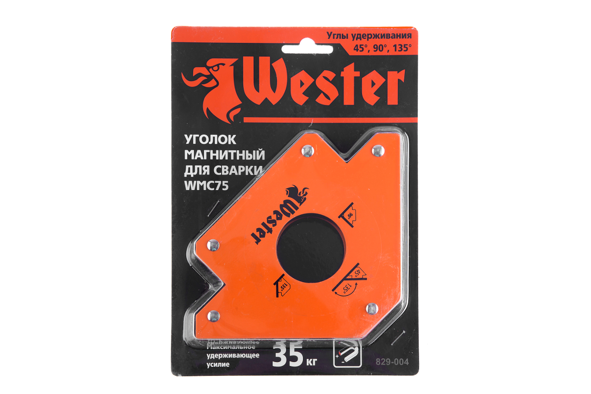Уголок магнитный для сварки WESTER WMC75 829-004
