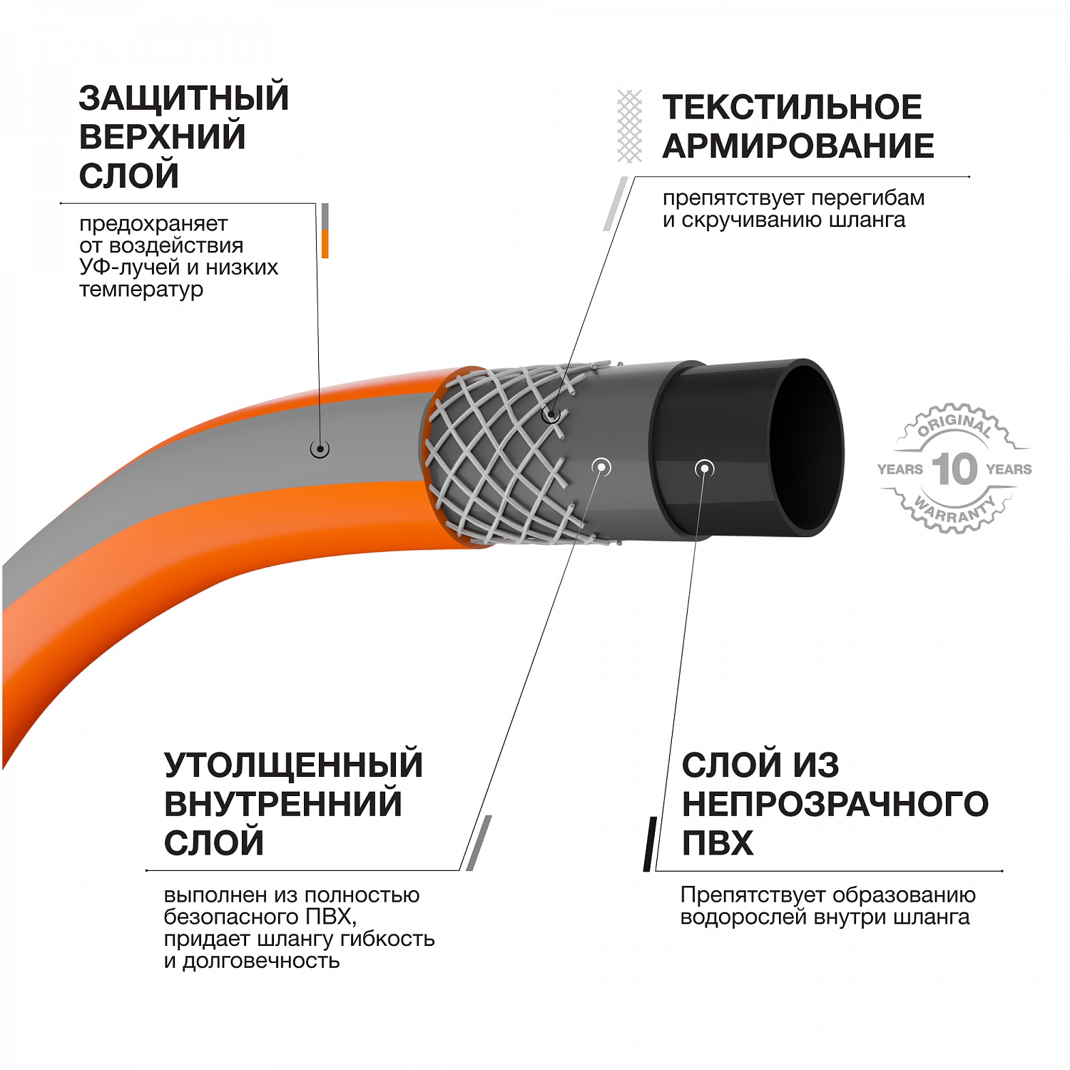 Шланг MaxiFlex диаметр 1/2 " (13мм), длина 30м DAEWOO DWH 3115