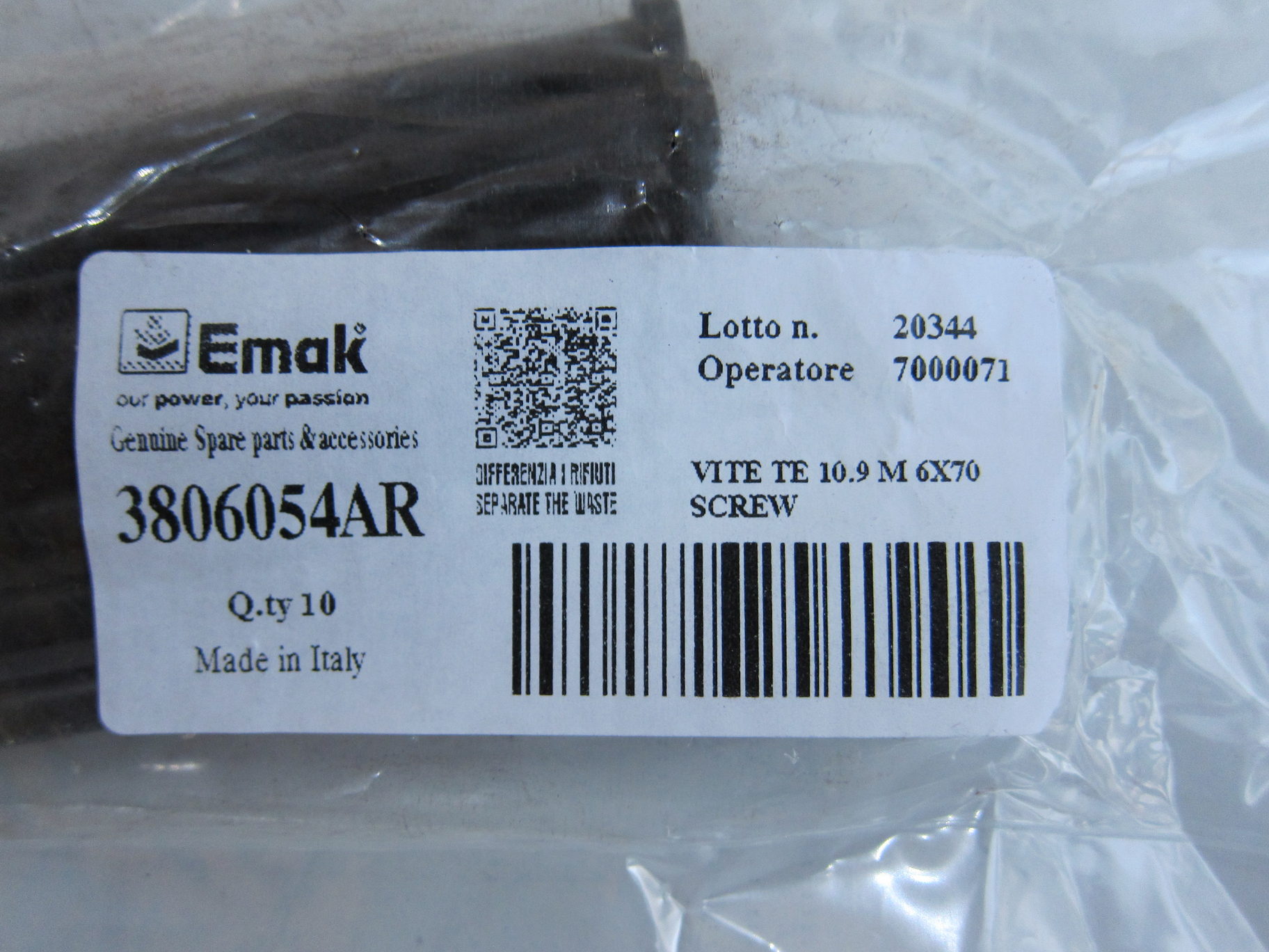 Винт efco ( SCREW) 3806054AR