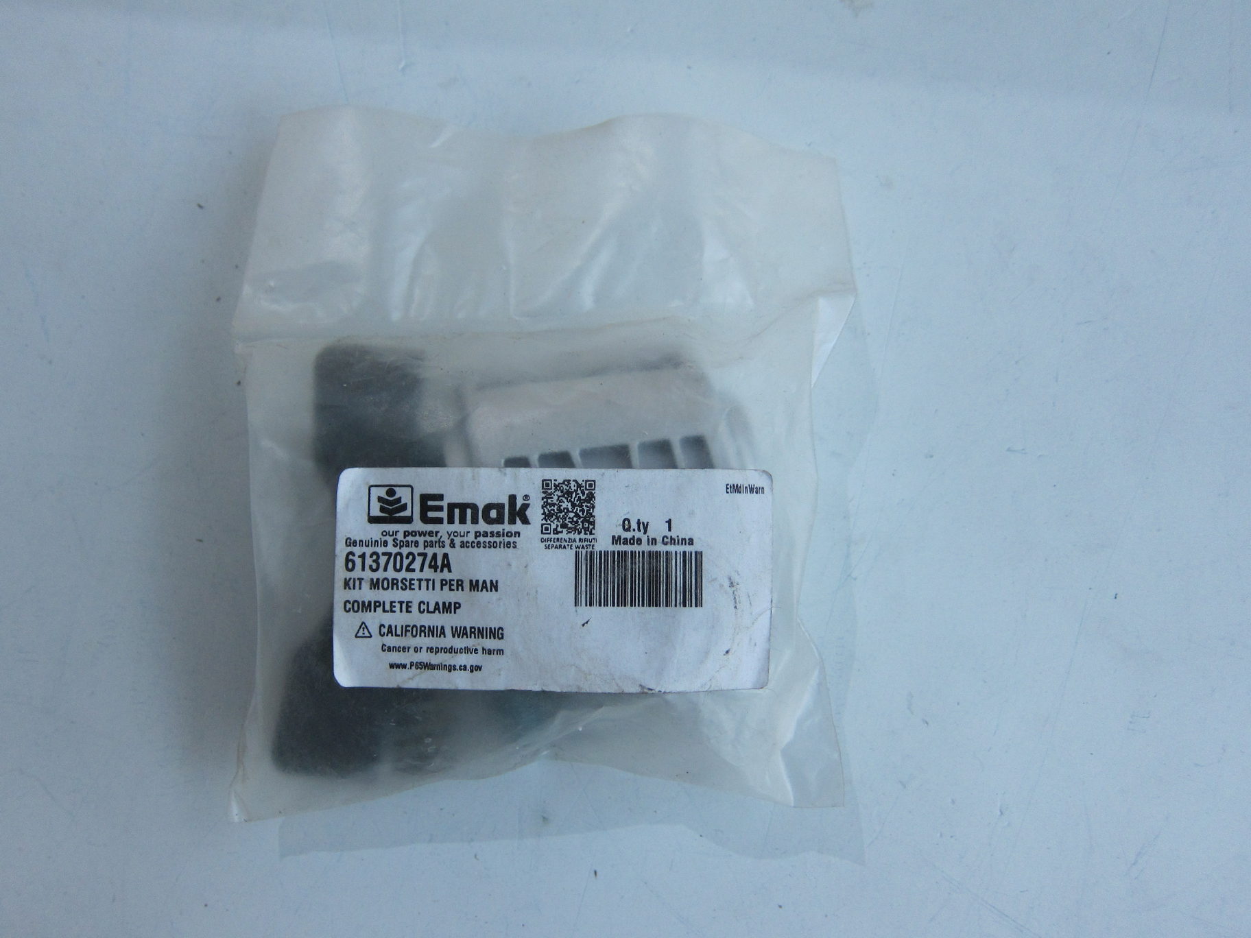 Держатель ручки efco (Комплект зажимов / COMPLETE CLAMP) 61370274A