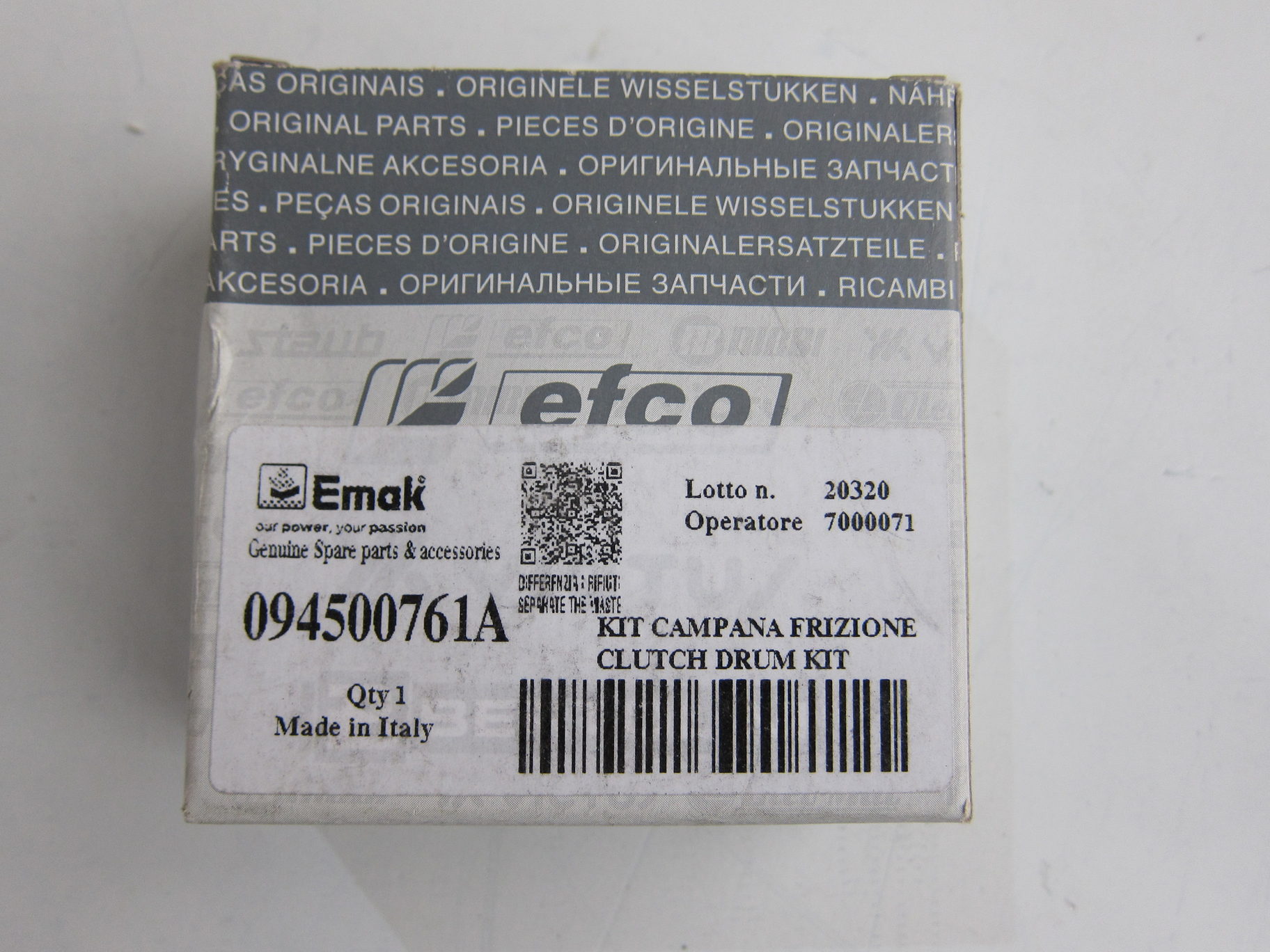 Звездочка ведущая efco (Барабан сцепления метал.) 094500761A