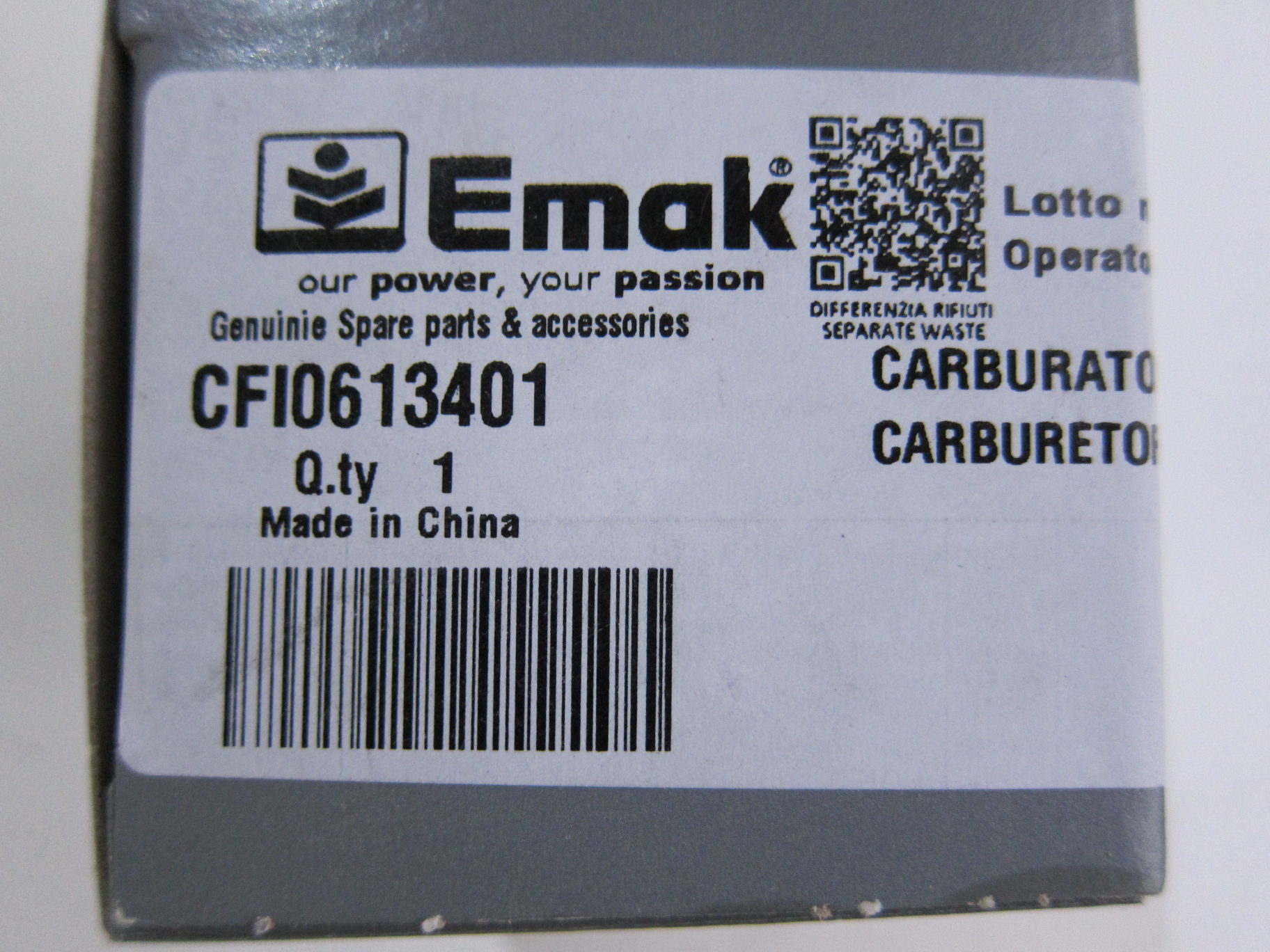 Карбюратор (CARBURETOR) CFI0613401