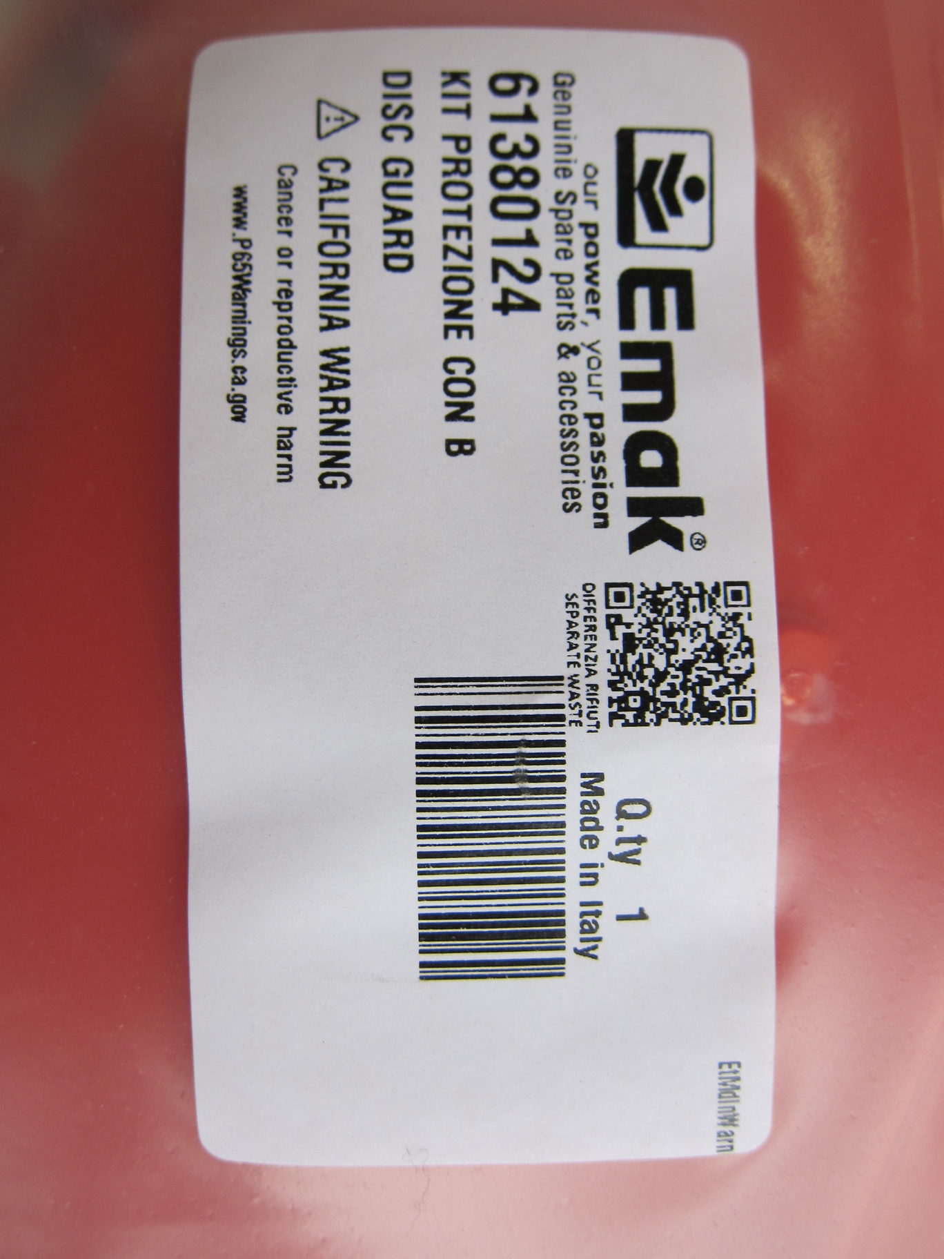 Кожух защитный для бензотриммера EFCO (DISC GUARD) 61380124