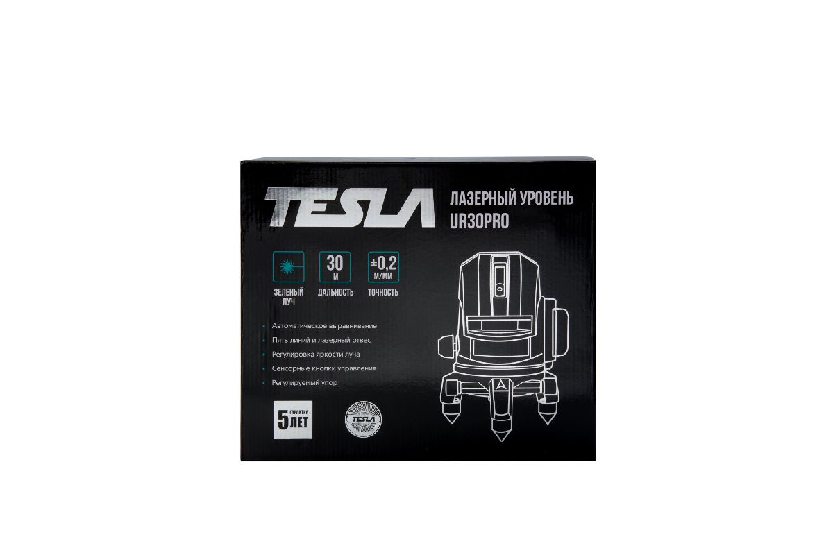 Лазерный уровень TESLA UR30PRO зеленый луч