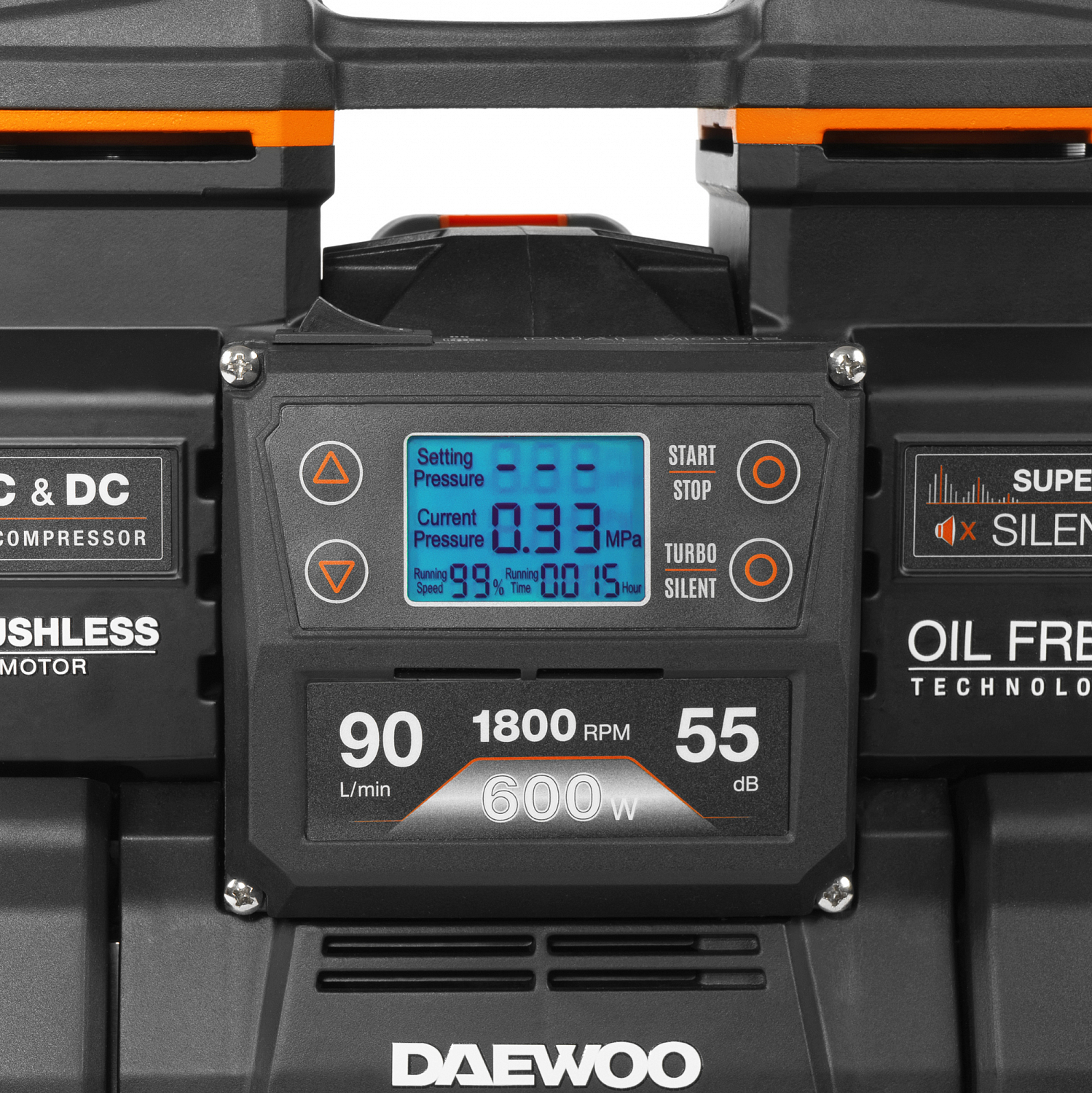 Компрессор аккумуляторный 21В / 220В DAEWOO DAC 90S Li SET