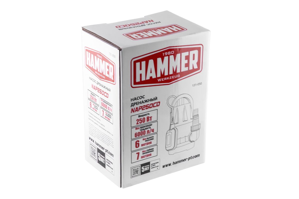Насос дренажный Hammer NAP250CD
