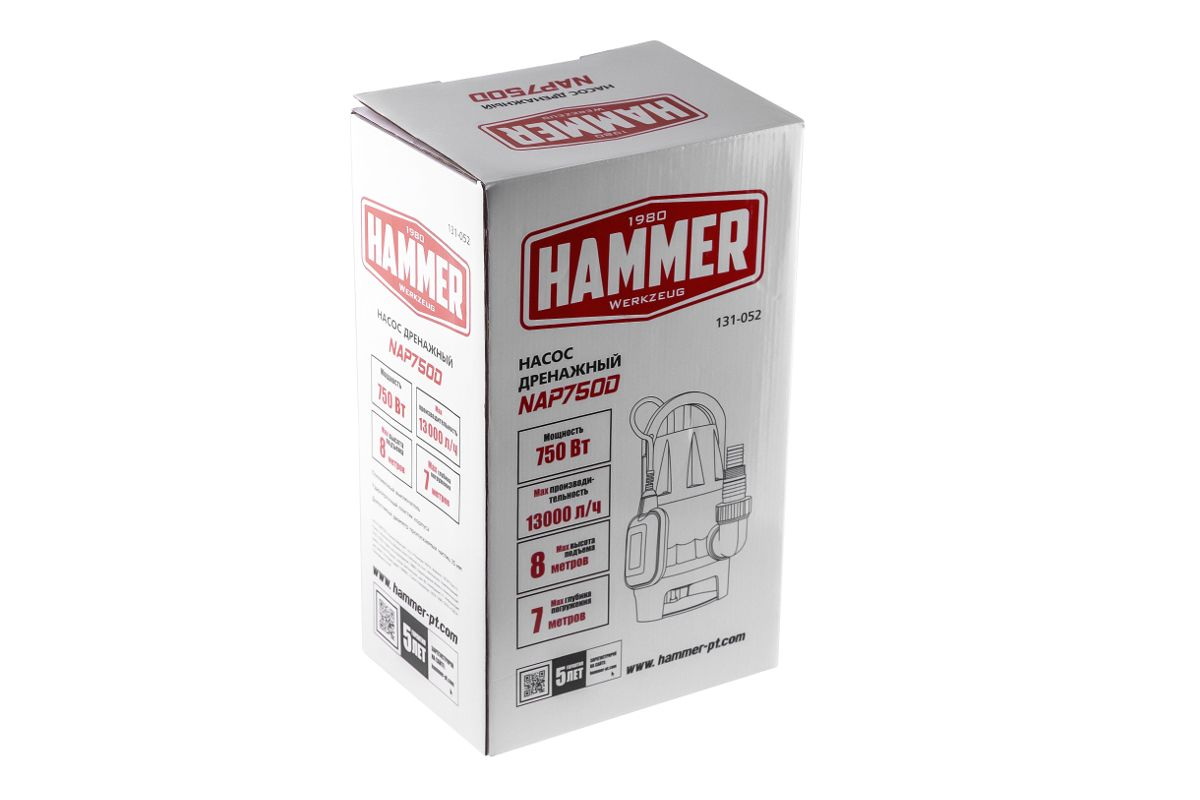 Насос дренажный Hammer NAP750D