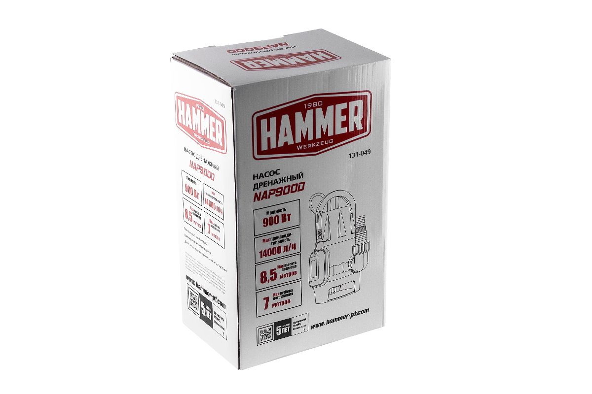 Насос дренажный Hammer NAP900D