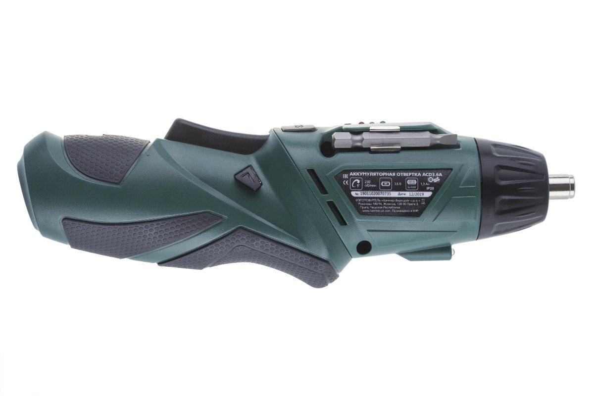 Отвертка аккумуляторная Hammer ACD3.6A с набором бит