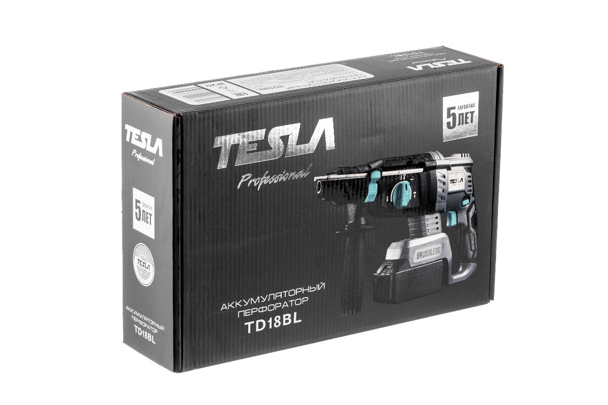 Перфоратор аккумуляторный TESLA TD18BL