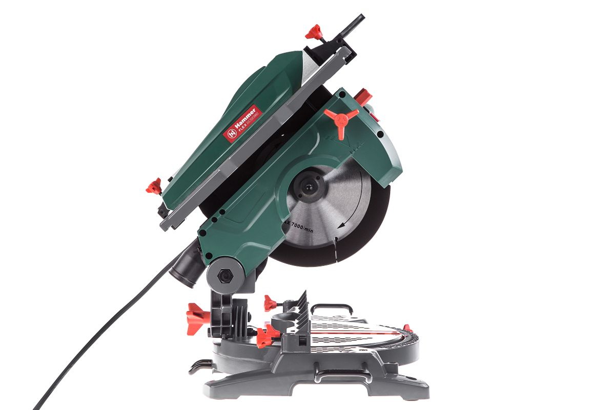 Пила торцовочная комбинированная ( + распиловочный стол) Hammer Flex STL1200/210C