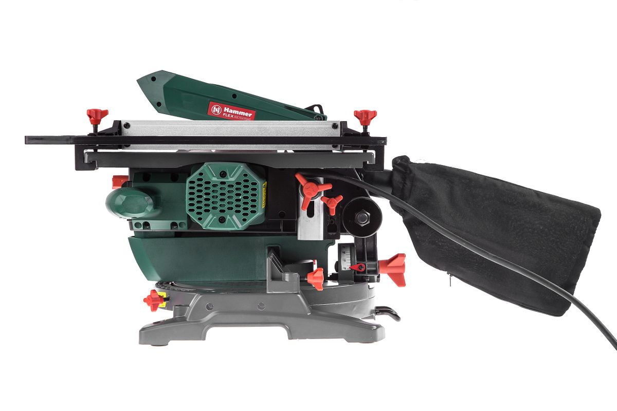 Пила торцовочная комбинированная ( + распиловочный стол) Hammer Flex STL1200/210C