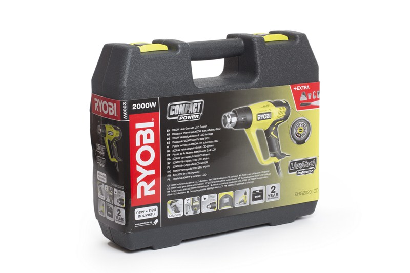 Фен строительный (термовоздуходувка) RYOBI EHG2020LCD