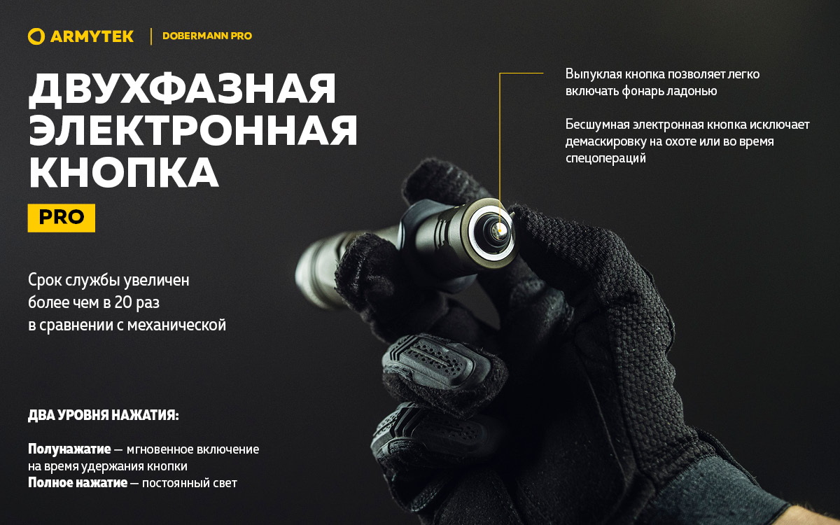 Фонарь Armytek Dobermann Pro Magnet USB Olive Теплый
