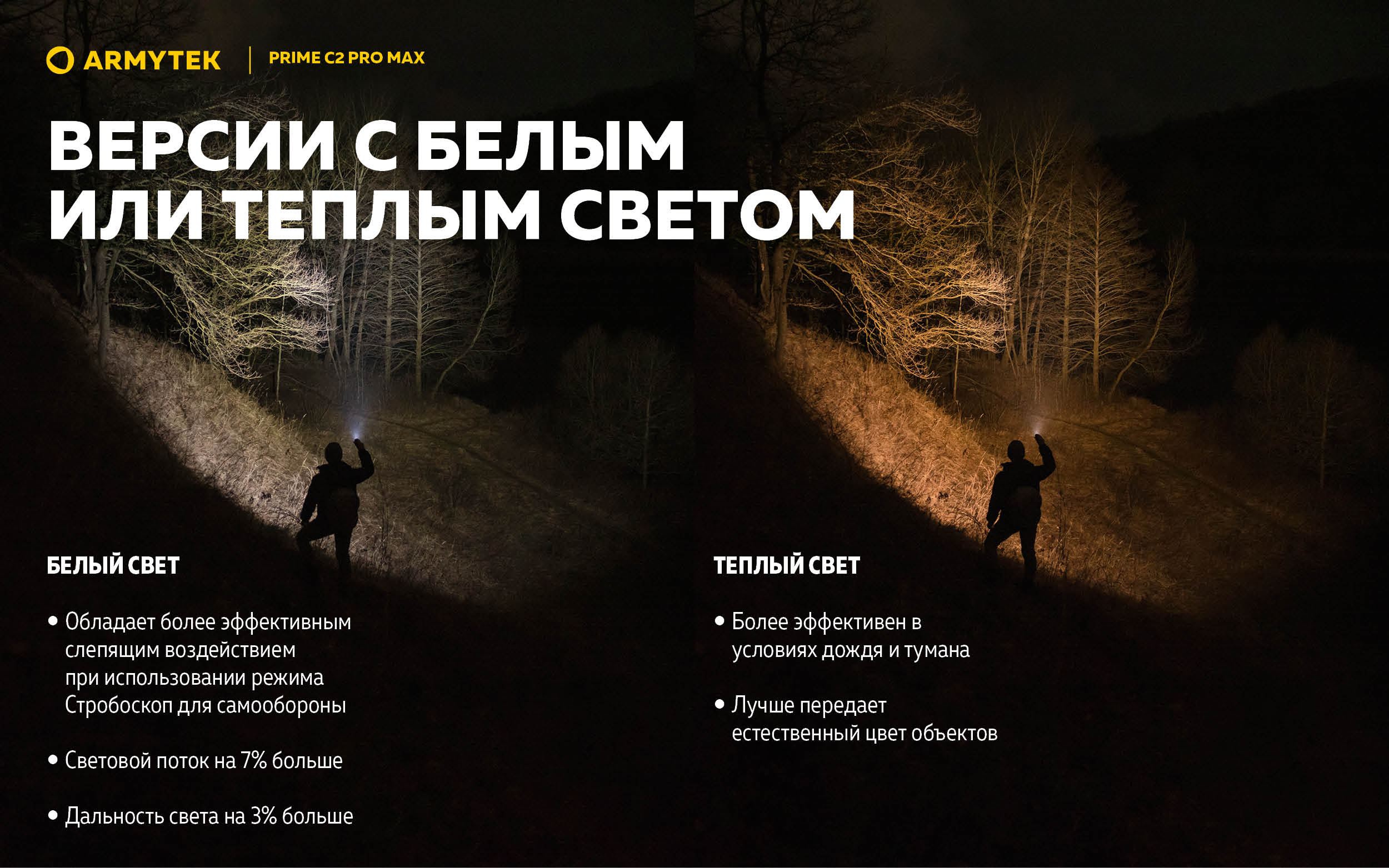 Фонарь Armytek Prime C2 Pro MAX Теплый