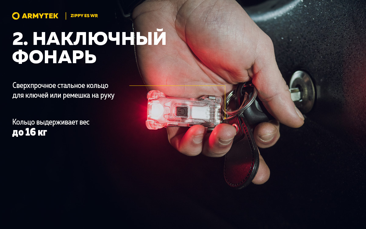 Фонарь Armytek Zippy WR Extended Set Серый
