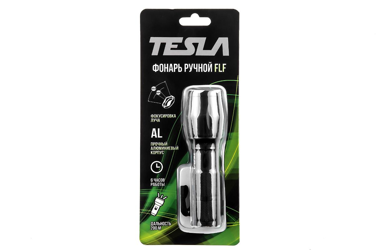 Фонарь ручной TESLA FLF, 10 Вт, 350 люмен, фокусировка луча
