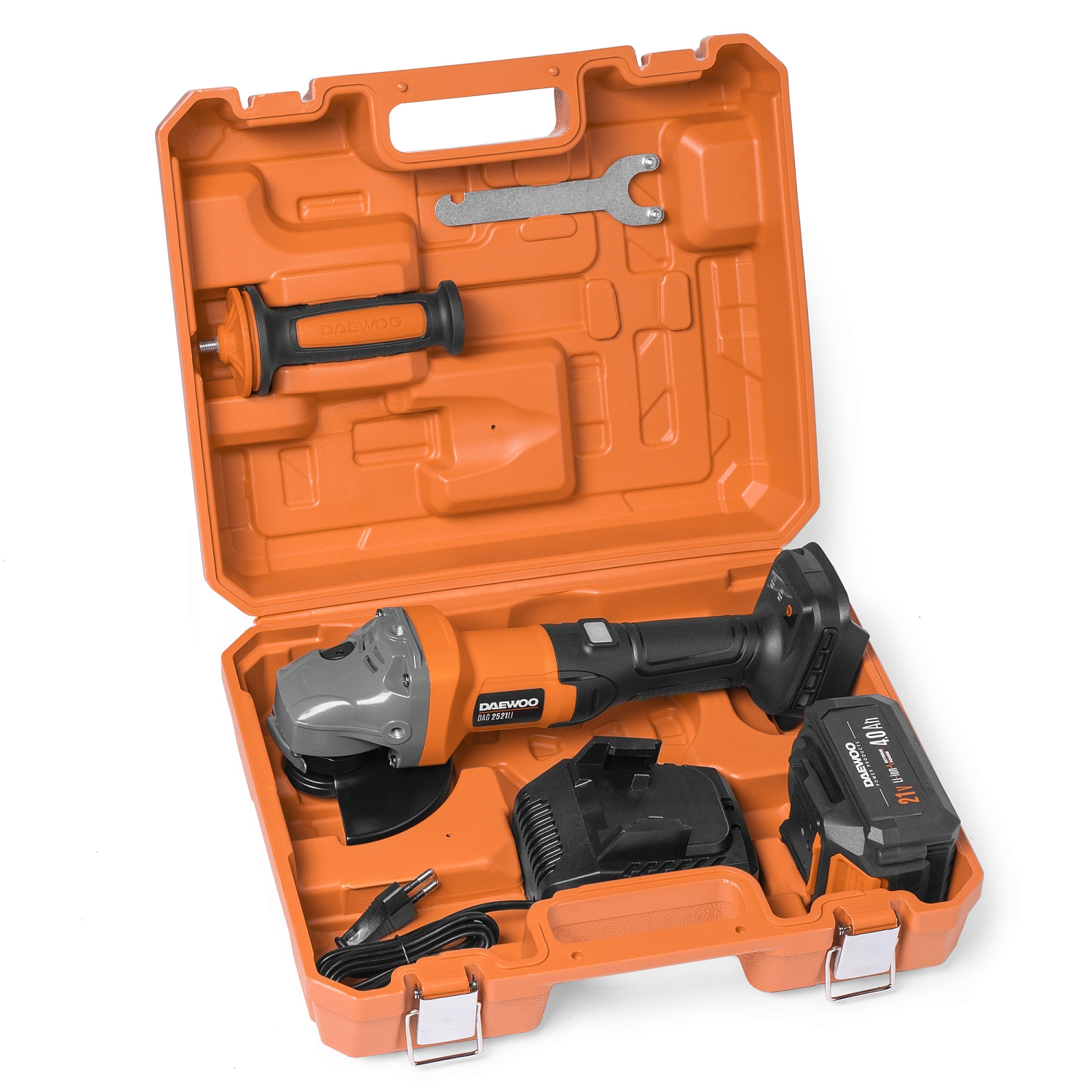 Углошлифмашина аккумуляторная DAEWOO DAG 2521Li SET