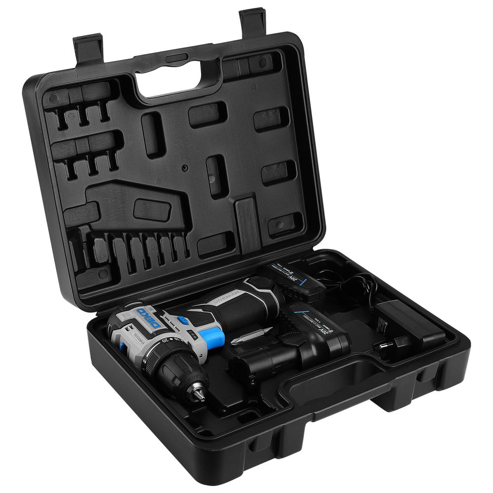 Дрель-шуруповерт аккумуляторная DEKO Loner 20V PRO 085-1010