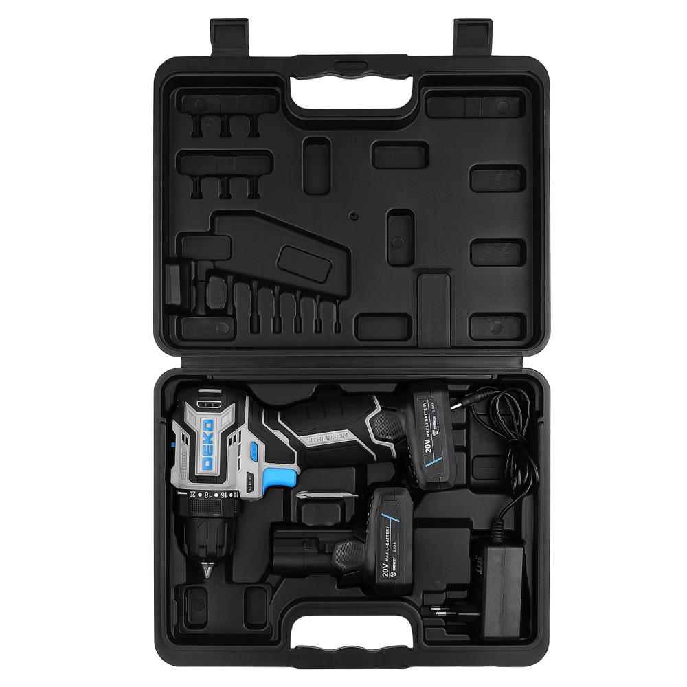 Дрель-шуруповерт аккумуляторная DEKO Loner 20V PRO 085-1010