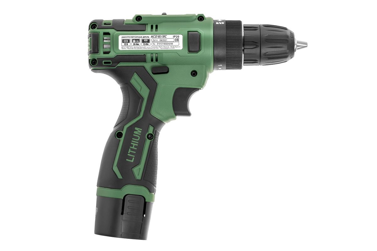 Дрель-шуруповерт аккумуляторная Hammer ACD12/2C