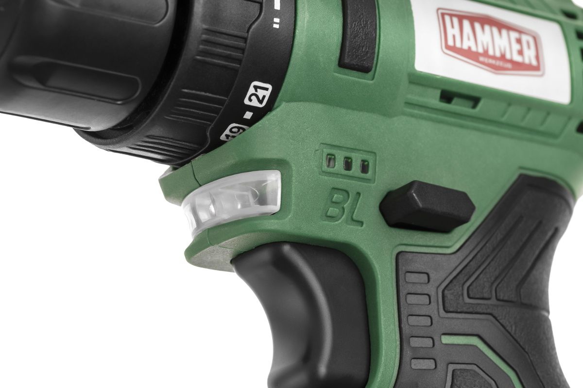 Дрель-шуруповерт аккумуляторная Hammer ACD12BLC