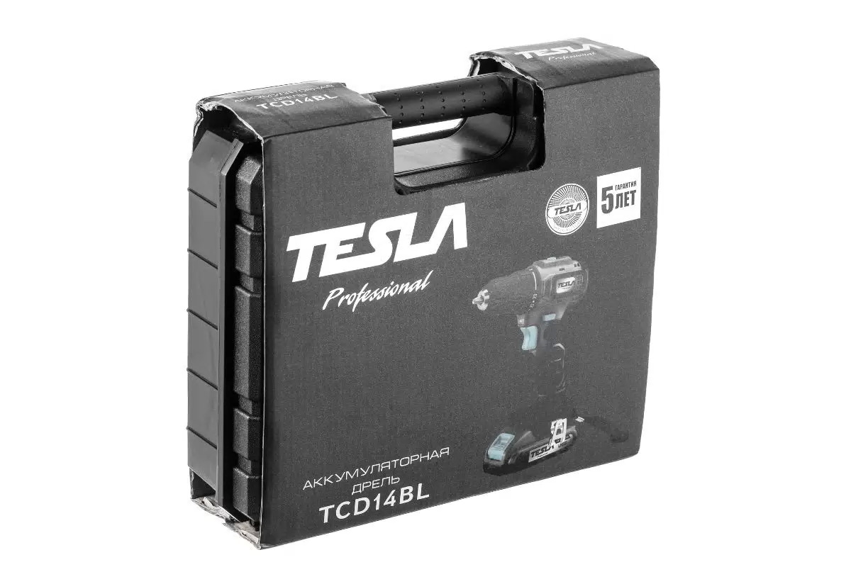 Дрель-шуруповерт аккумуляторная TESLA TCD14BL