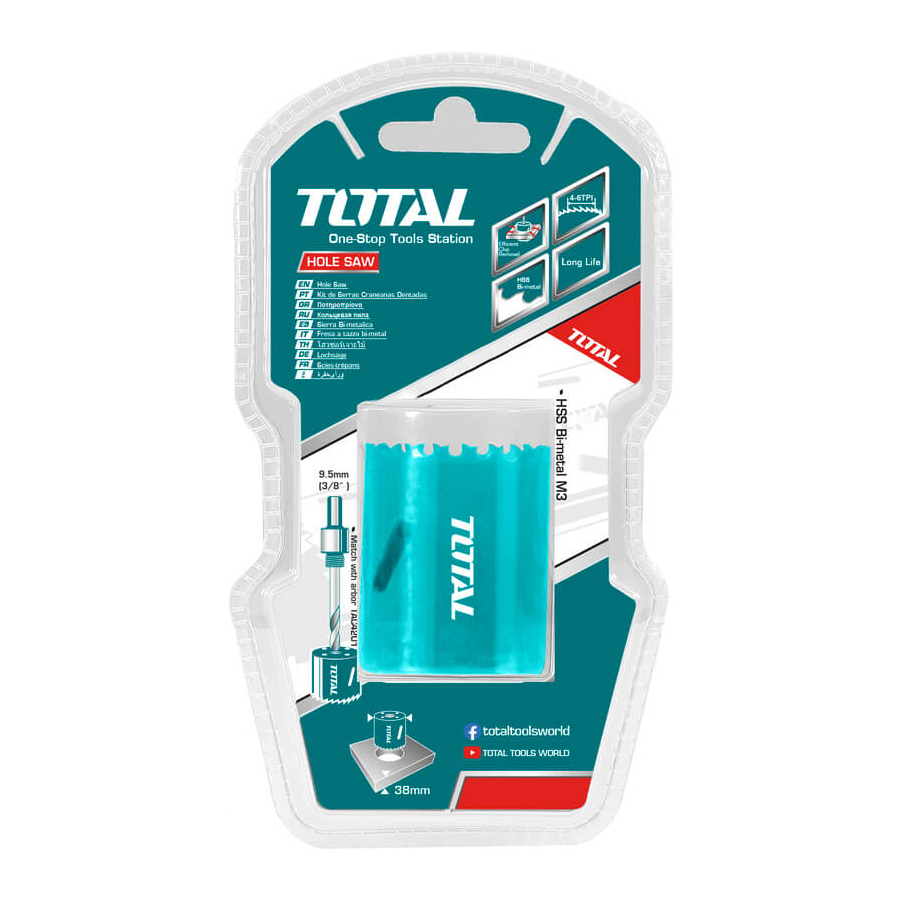 Коронка биметаллическая 64 мм TOTAL TAC410641