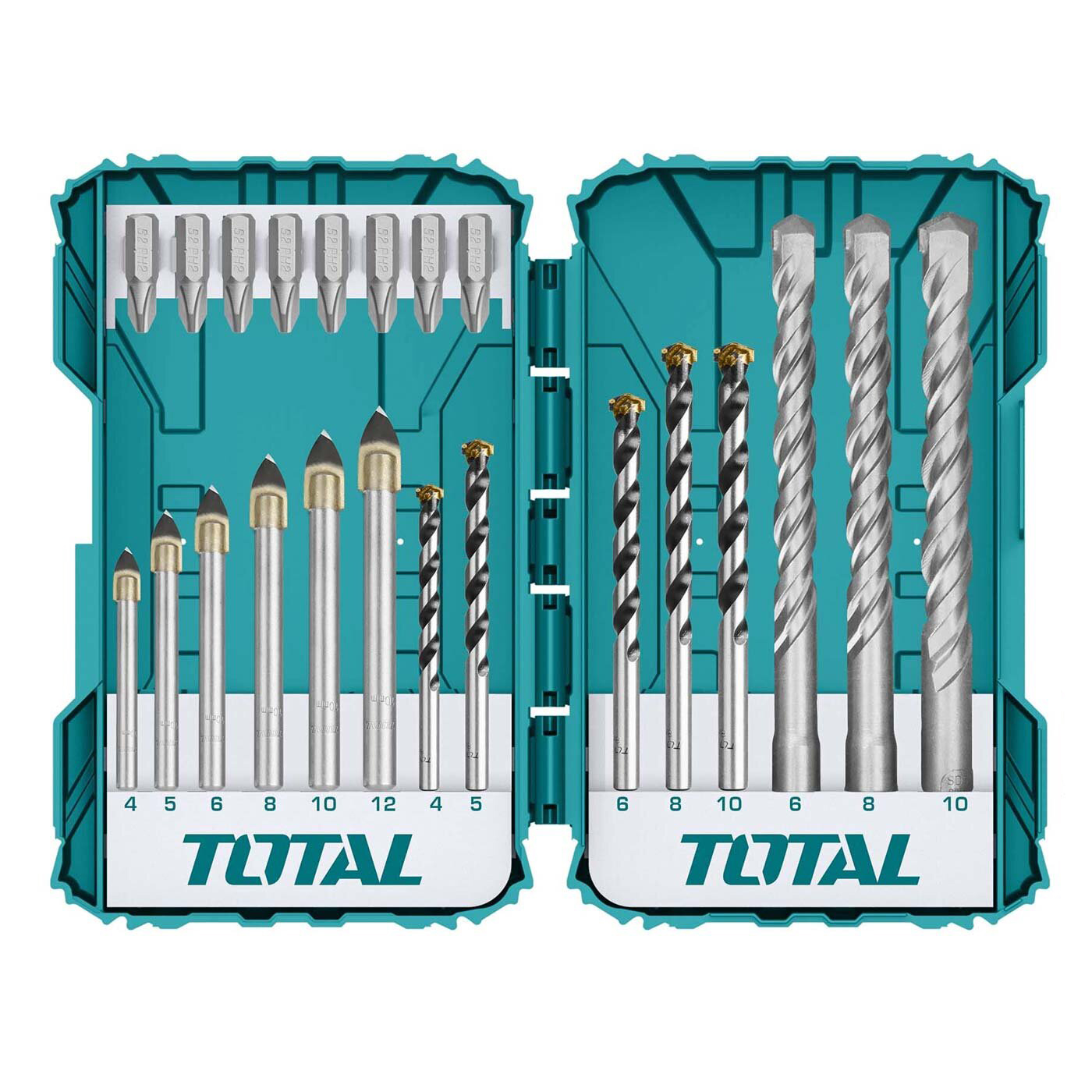 Набор сверл и бит TOTAL TACSDL12201 (22 шт)