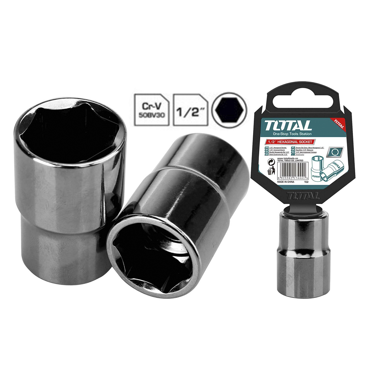 Головка торцевая 1/2 " 30 мм TOTALTHTST12301