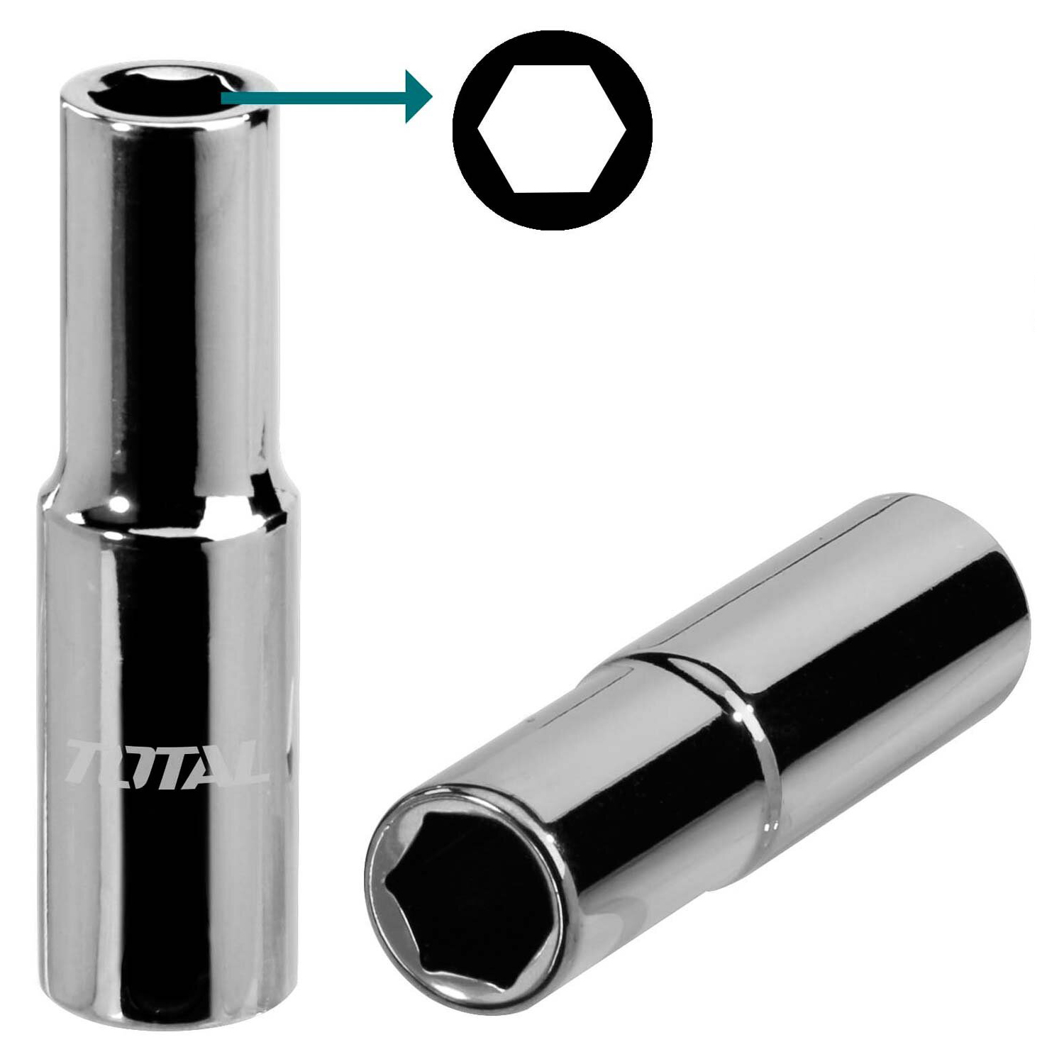 Торцевая головка удлиненная 1/2 " 17 мм TOTAL THTST12173L