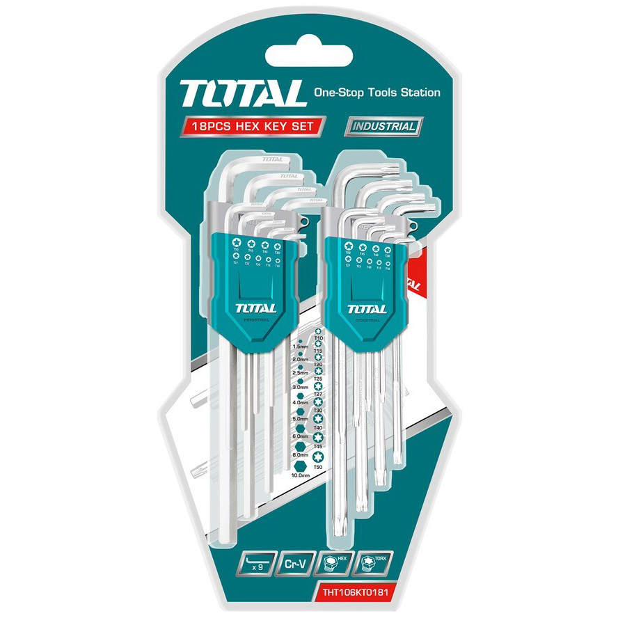 Набор ключей TOTAL THT106KT0181 (18 шт)