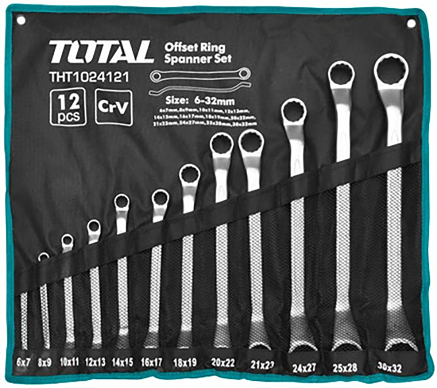 Набор ключей накидных TOTAL THT1024121 (12 шт)