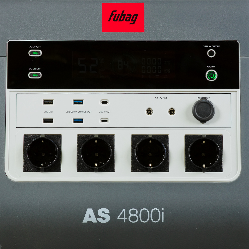Аккумуляторная портативная электростанция FUBAG AS 4800i (аккумулятор LiFePO4)