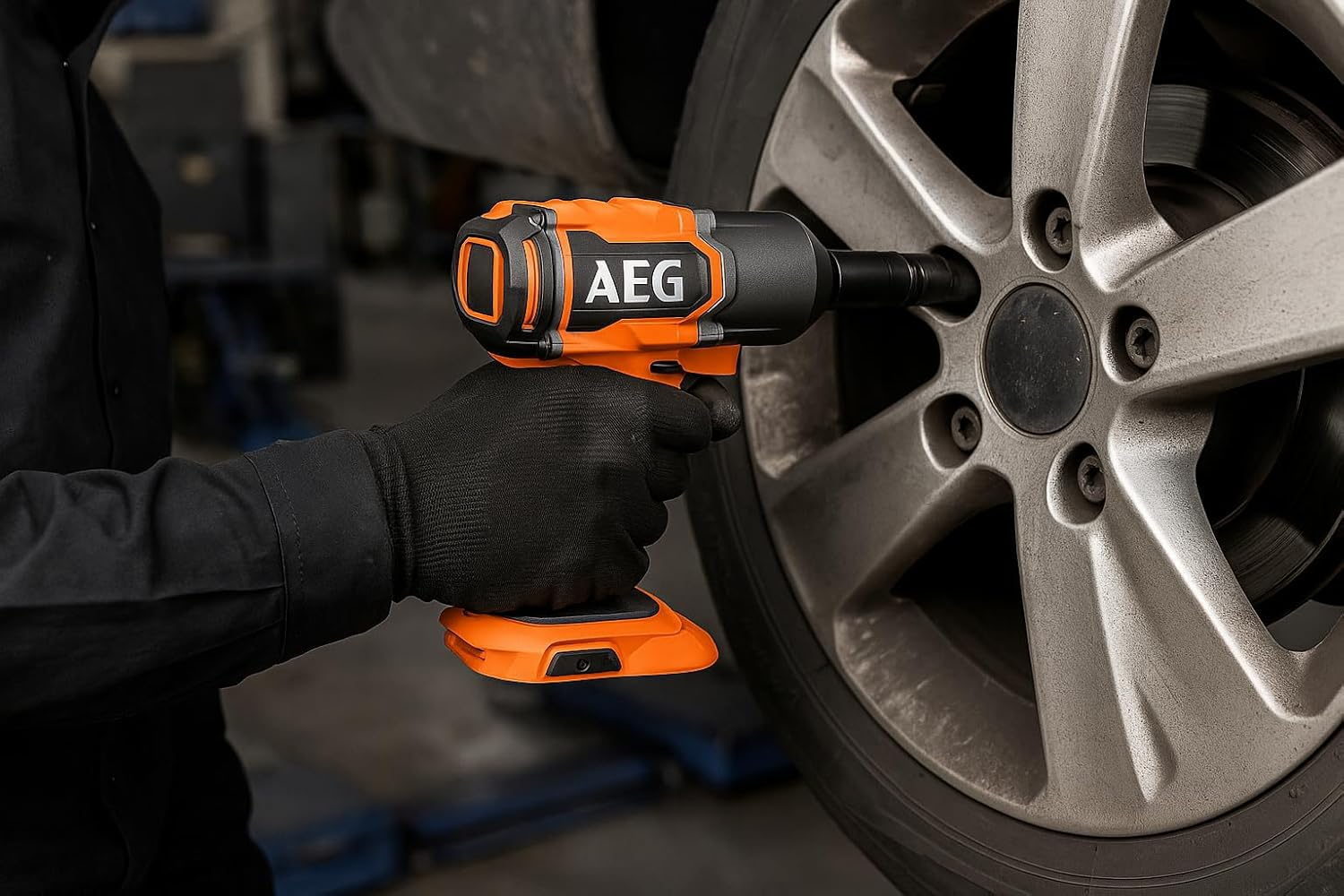 Гайковерт аккумуляторный AEG BSS18HTF34BL-0 (без батареи)
