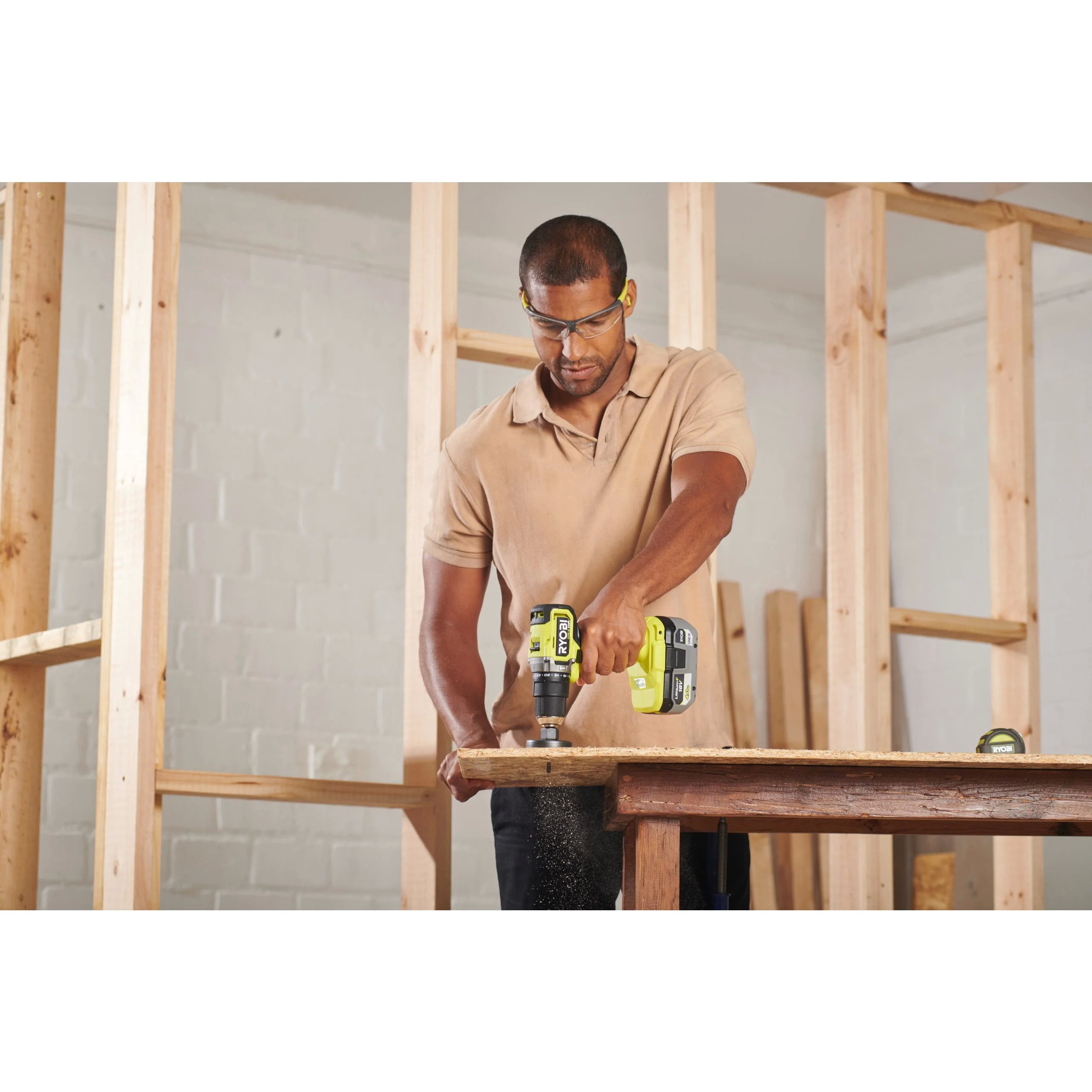 Дрель-шуруповерт ударная RYOBI RPD18C1-242S система ONE +