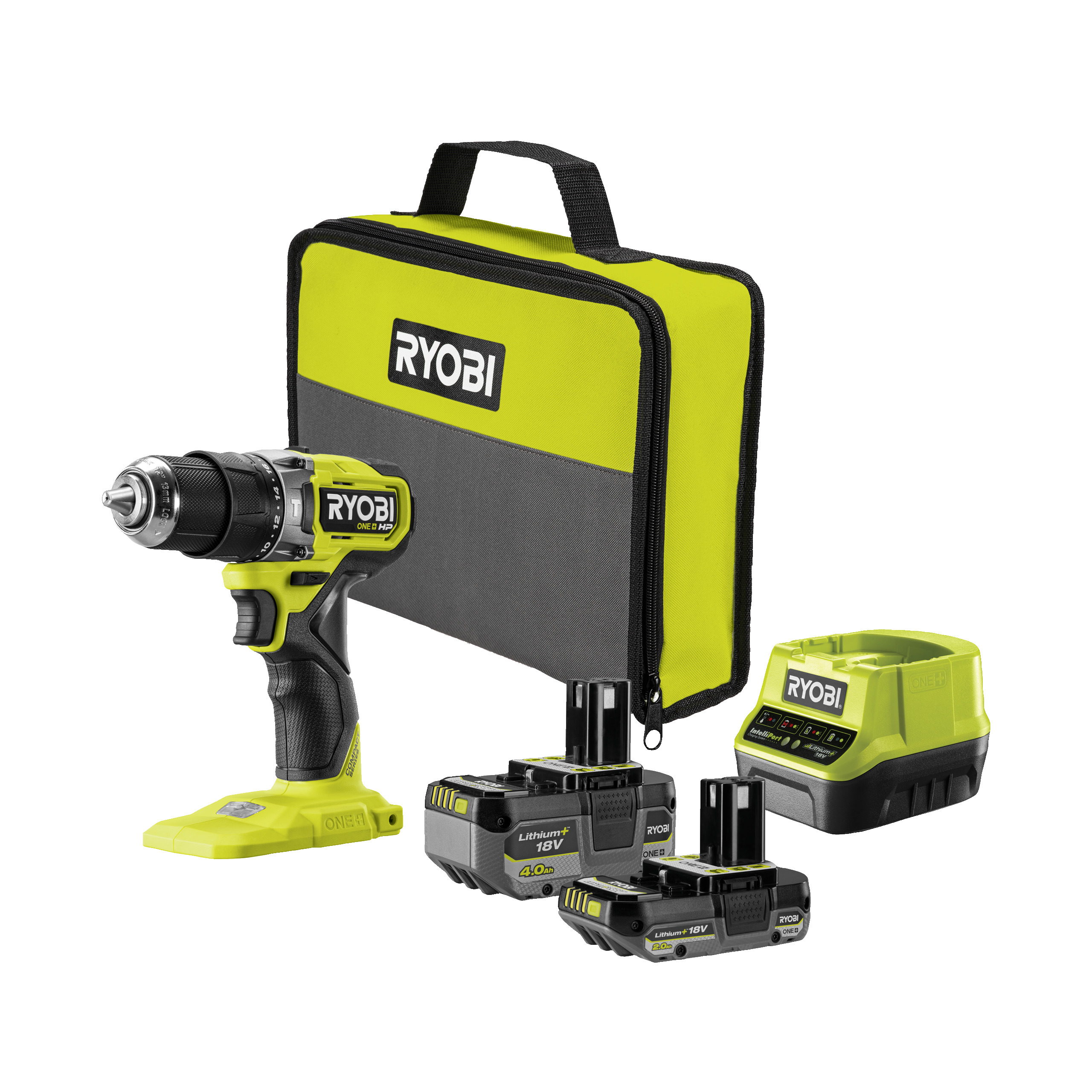 Дрель-шуруповерт ударная RYOBI RPD18C1-242S система ONE +