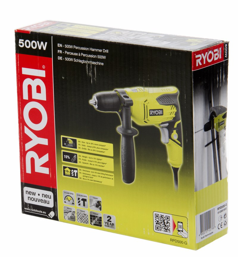 Дрель ударная RYOBI RPD500-G