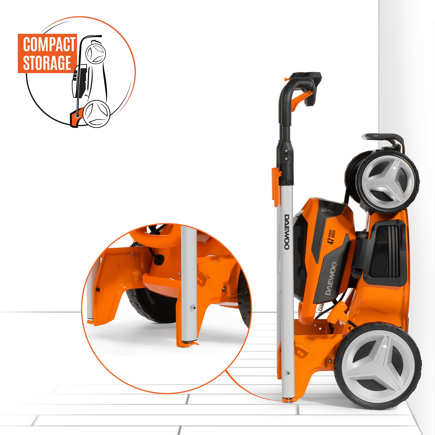 Газонокосилка аккумуляторная самоходная с вариатором DAEWOO DLM 5042Li-SV SET