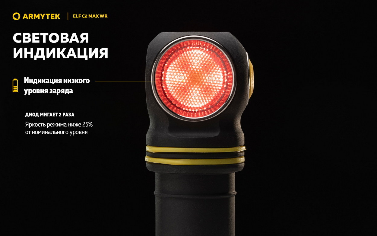 Фонарь Armytek Elf C2 Max WR USB-C Белый