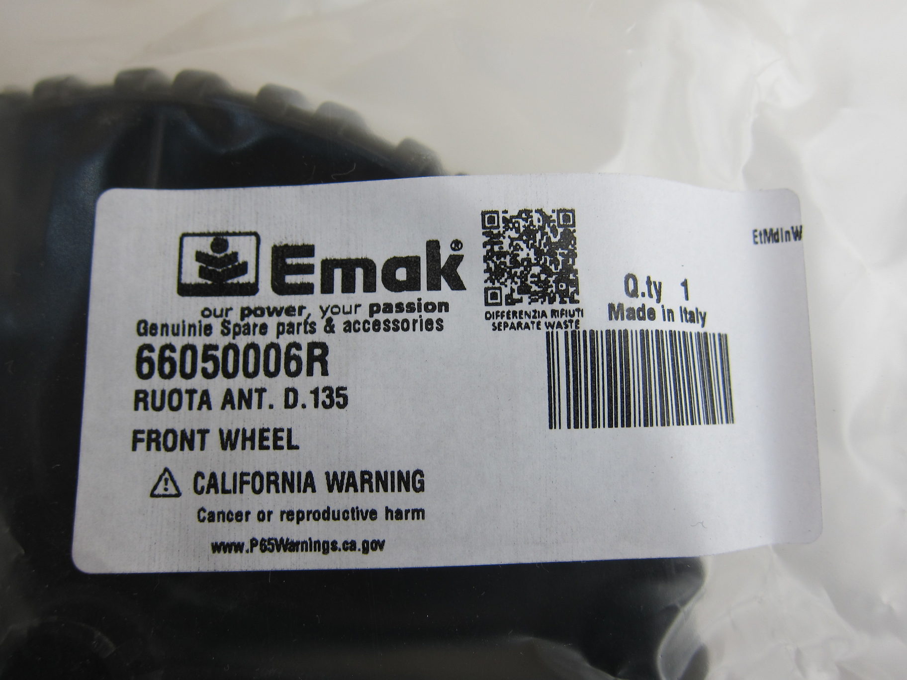 Колесо переднее efco (Колесо для EFCO PR 40 S) 66050006R