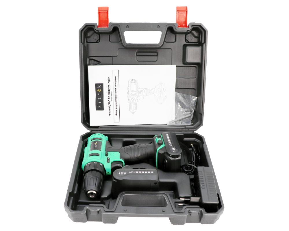 Дрель-шуруповерт аккумуляторная Zitrek Greenpower 12-Li