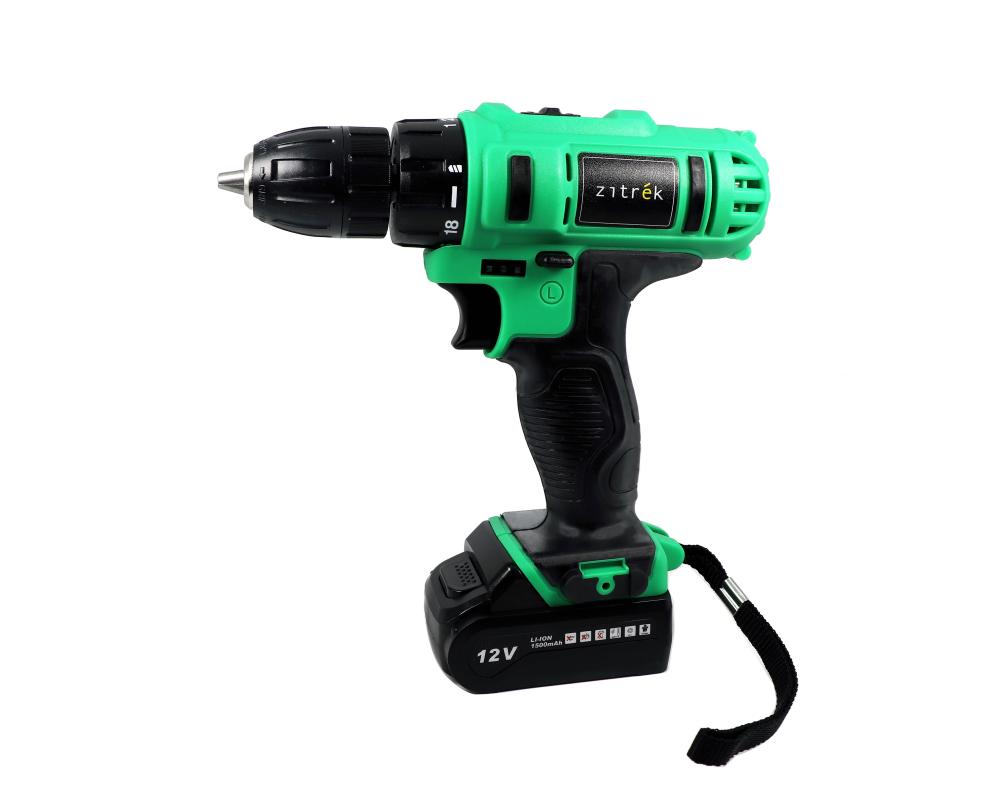 Дрель-шуруповерт аккумуляторная Zitrek Greenpower 12-Li