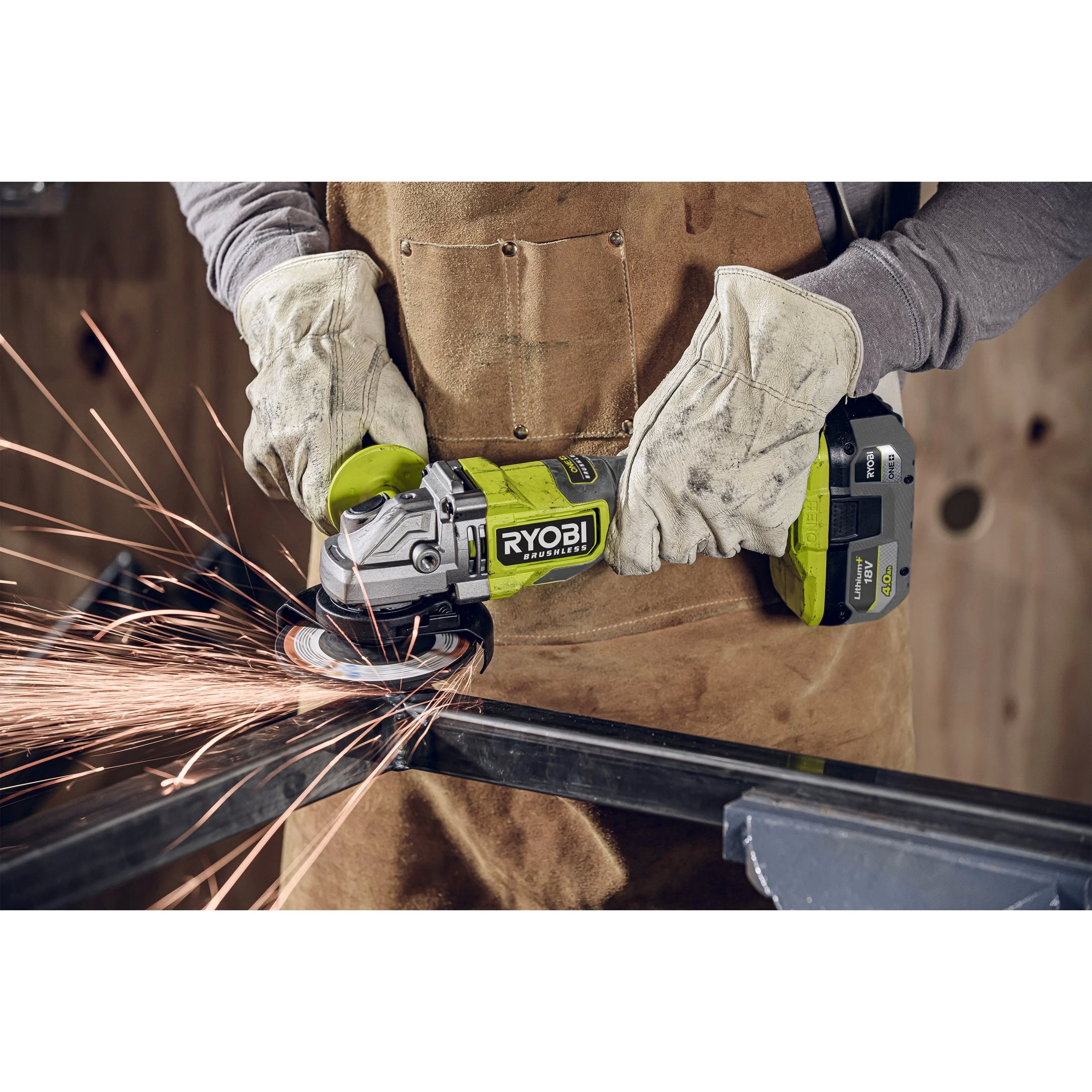 Углошлифмашина RYOBI RAG18BL-0 (без батареи) система ONE +
