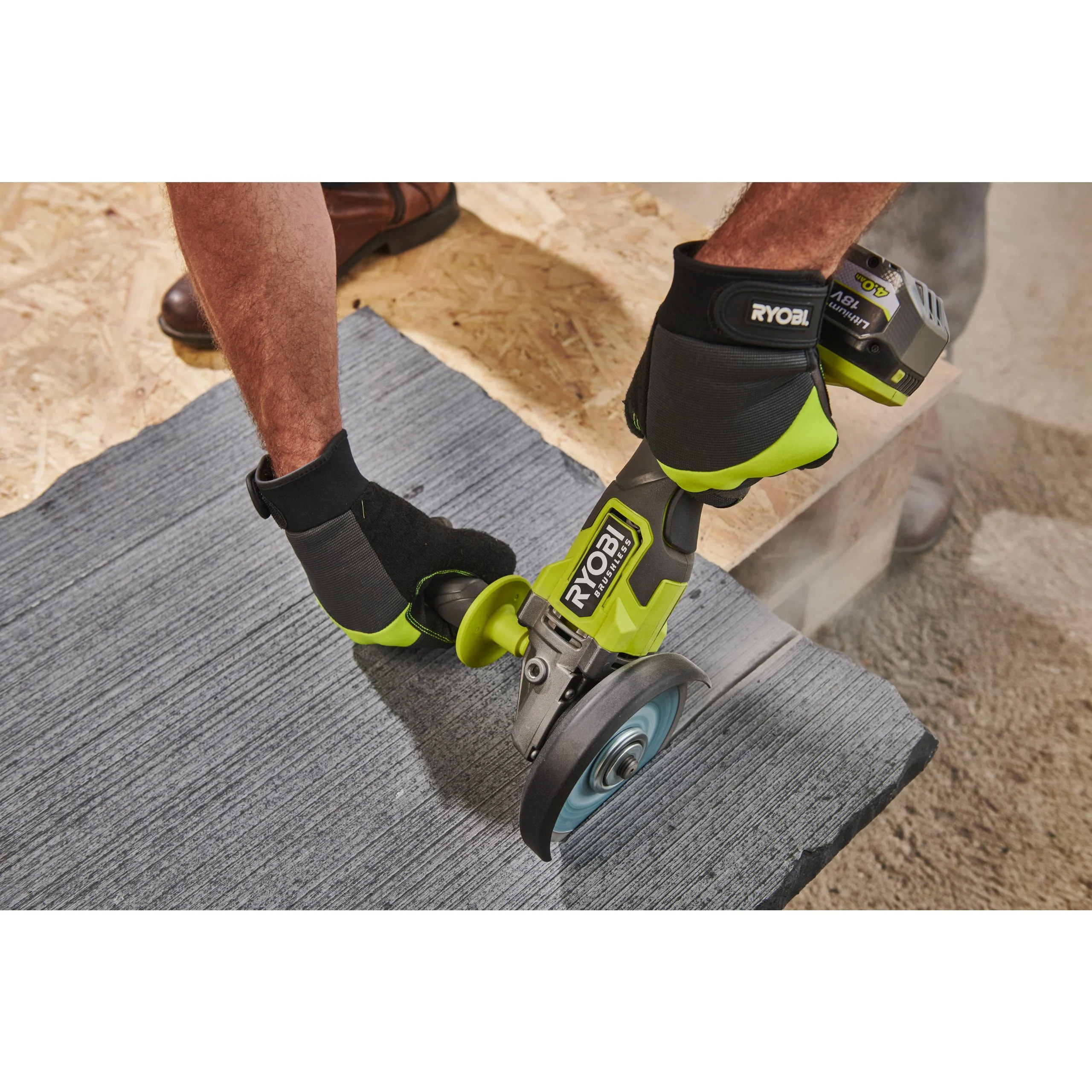 Углошлифмашина RYOBI RAG18BL-0 (без батареи) система ONE +