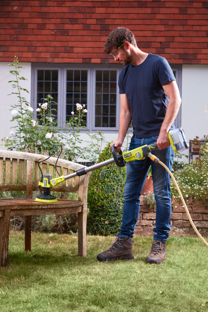 Телескопическая щетка RYOBI RWTS18-0 (без батареи) система ONE +