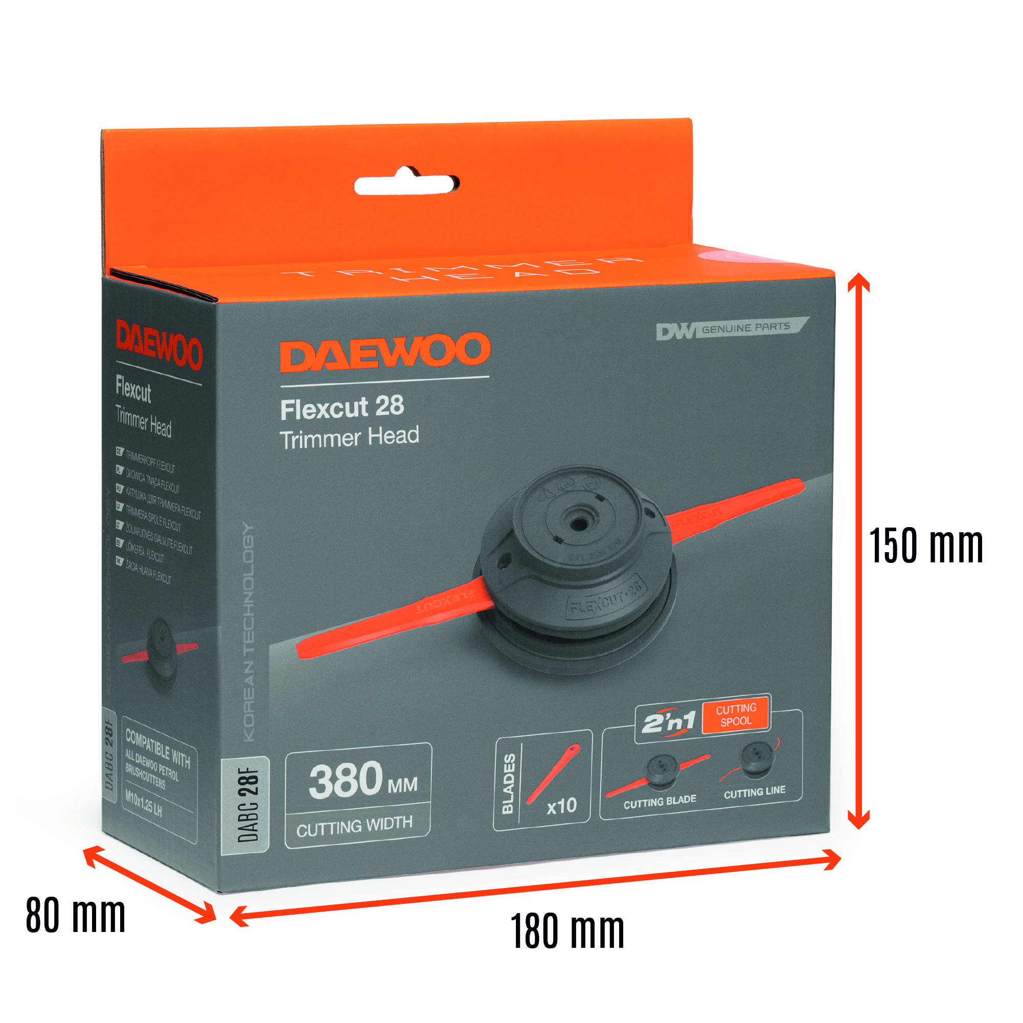 Катушка для триммера с ножами и леской DAEWOO DABC 28F